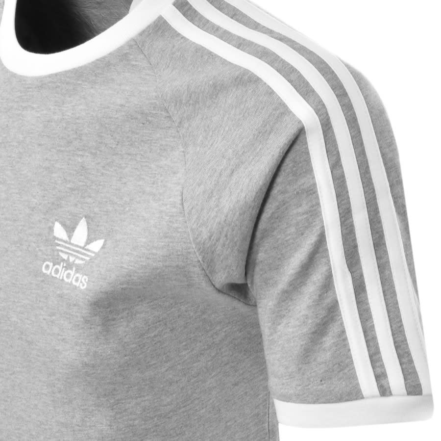 Alternative Image for Productadidas Originals 3 Stripe T Shirt Grey3
